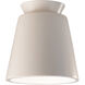 Radiance Collection LED 7.5 inch Matte White Outdoor Flush-Mount