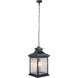 Gentry 1 Light 12 inch Midnight Outdoor Pendant, Large