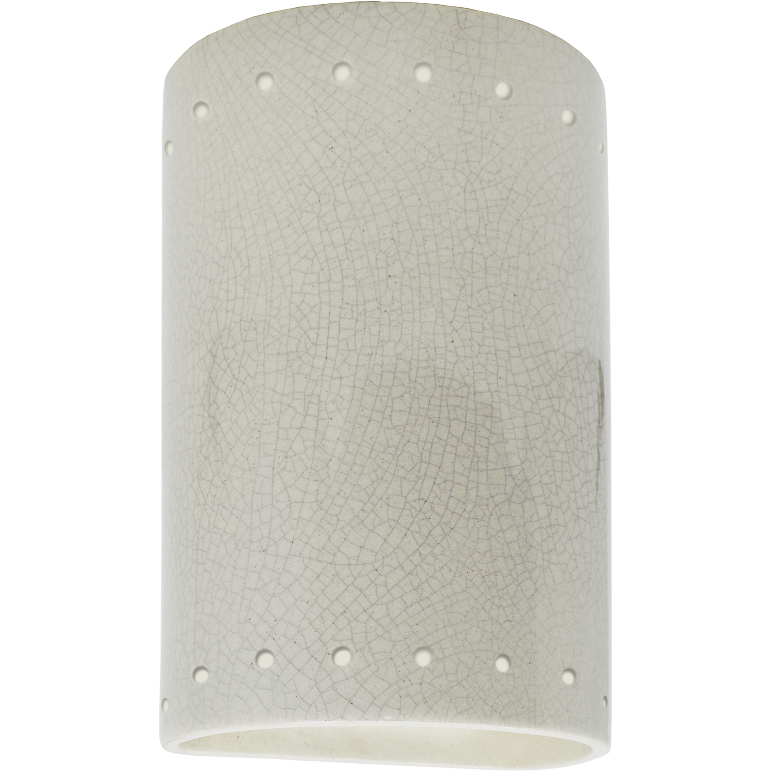 Ambiance Collection LED 9.5 inch White Crackle Outdoor Wall Sconce