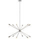 ED Ellen DeGeneres Jax 12 Light 38 inch Polished Nickel Chandelier Ceiling Light