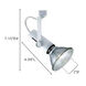 Classic 1 Light 120V Satin Chrome Track Lighting Ceiling Light
