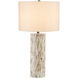 Aquila 29.5 inch 150 watt Cream and Natural and Brown Table Lamp Portable Light