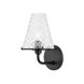 Irene 1 Light 6 inch Soft Black Bath Bracket Wall Light