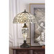 Tiffany 25 inch 60 watt Black Table Lamp Portable Light