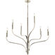 Livadia 6 Light Polished Nickel Chandelier Ceiling Light, 1 Tier Medium