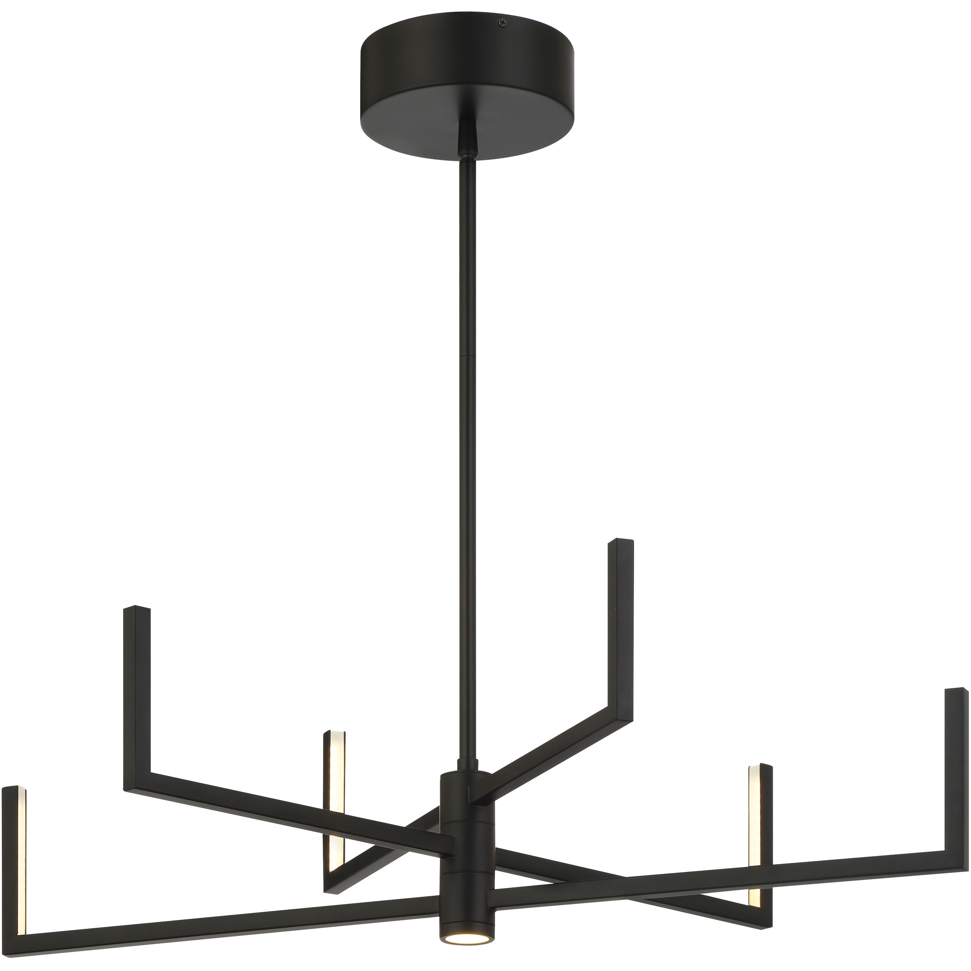 Articular LED 24.25 inch Coal Chandelier Ceiling Light