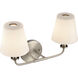 Hoyle 2 Light 16 inch Antique Nickel Vanity Light Wall Light