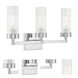 Lida 3 Light 21 inch Chrome Vanity Light Wall Light