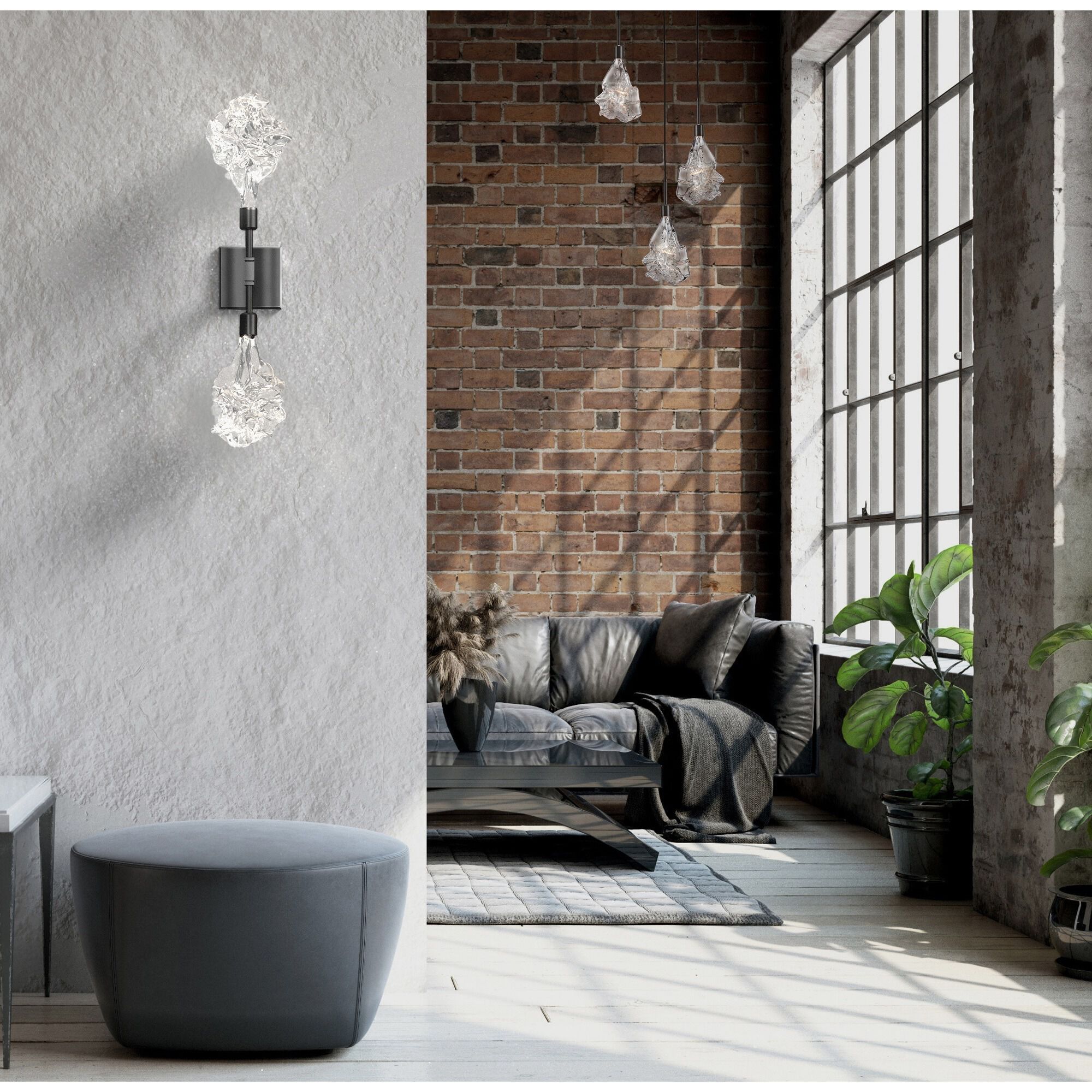 Blossom LED 5.6 inch Novel Brass Indoor Sconce Wall Light in 2700K LED, Double