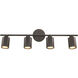 Holdrege 4 Light 120V Rubbed Oil Bronze Track Light Ceiling Light