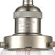 Franklin Restoration Dover LED 5 inch Brushed Satin Nickel Mini Pendant Ceiling Light in Seedy Glass, Franklin Restoration
