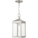 Nyack 1 Light 6 inch Brushed Nickel Outdoor Pendant Lantern