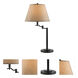 Dana 28.5 inch 150 watt Dark Bronze Swing Arm Table Lamp Portable Light
