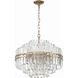 Hayes 12 Light 22 inch Aged Brass Chandelier Ceiling Light