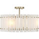 Bardon 4 Light 20.75 inch Celeste Brass Semi-Flush Ceiling Light