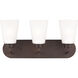 Kerrville 3 Light 18 inch Bronze Wall Bath Fixture Wall Light