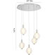 Palmas 5 Light 24 inch Polished Nickel Chandelier Ceiling Light