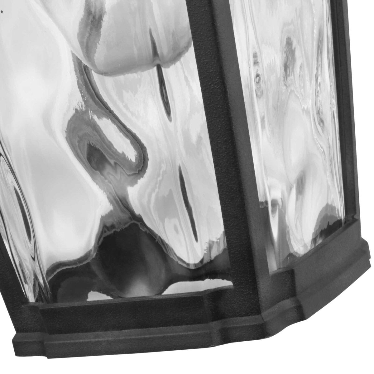 Marquette 1 Light 13 inch Textured Black Outdoor Wall Lantern, with DURASHIELD, Small
