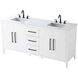 Millie 72 X 35 inch White Bathroom Vanity Cabinet