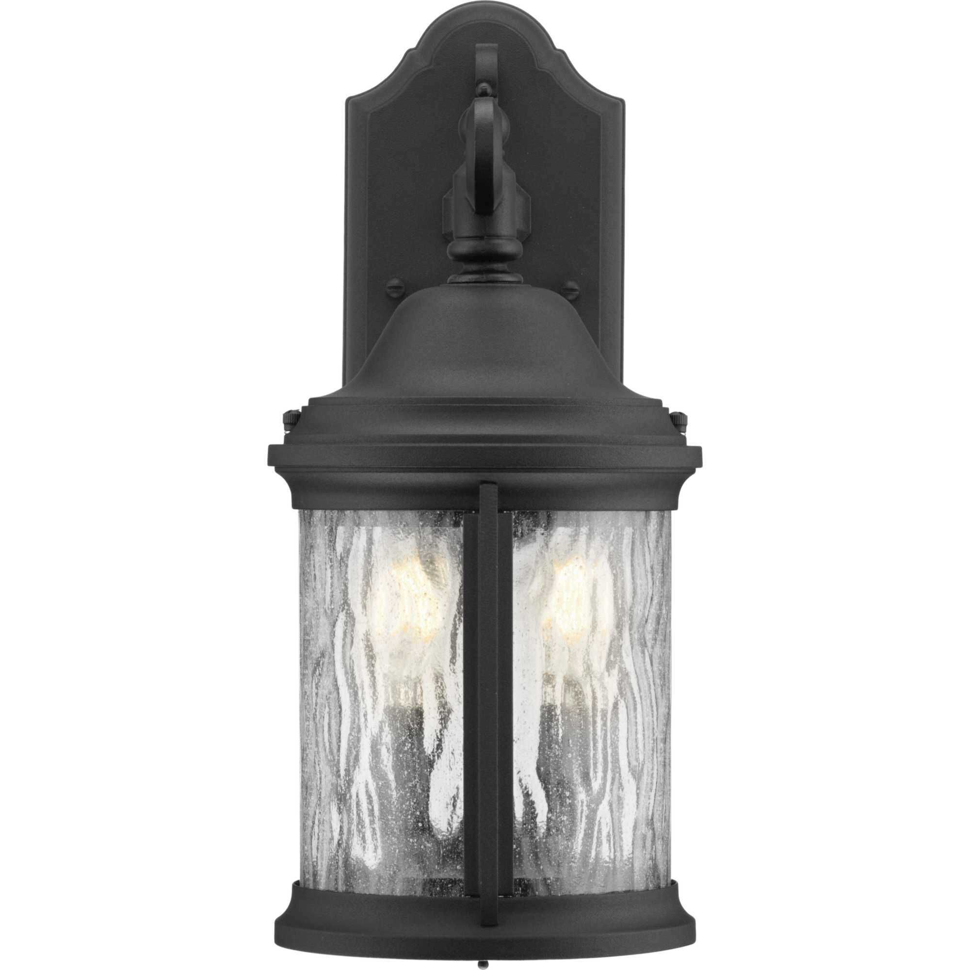 Ashmore 2 Light 15 inch Textured Black Outdoor Wall Lantern