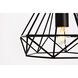 Jago 1 Light 10 inch Black Pendant Ceiling Light