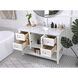 Metropolis 48 X 22 X 34 inch White Vanity Sink Set