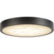 Alora Mood Evelyn 7.25 inch Matte Black and Alabaster Flush Mount Ceiling Light