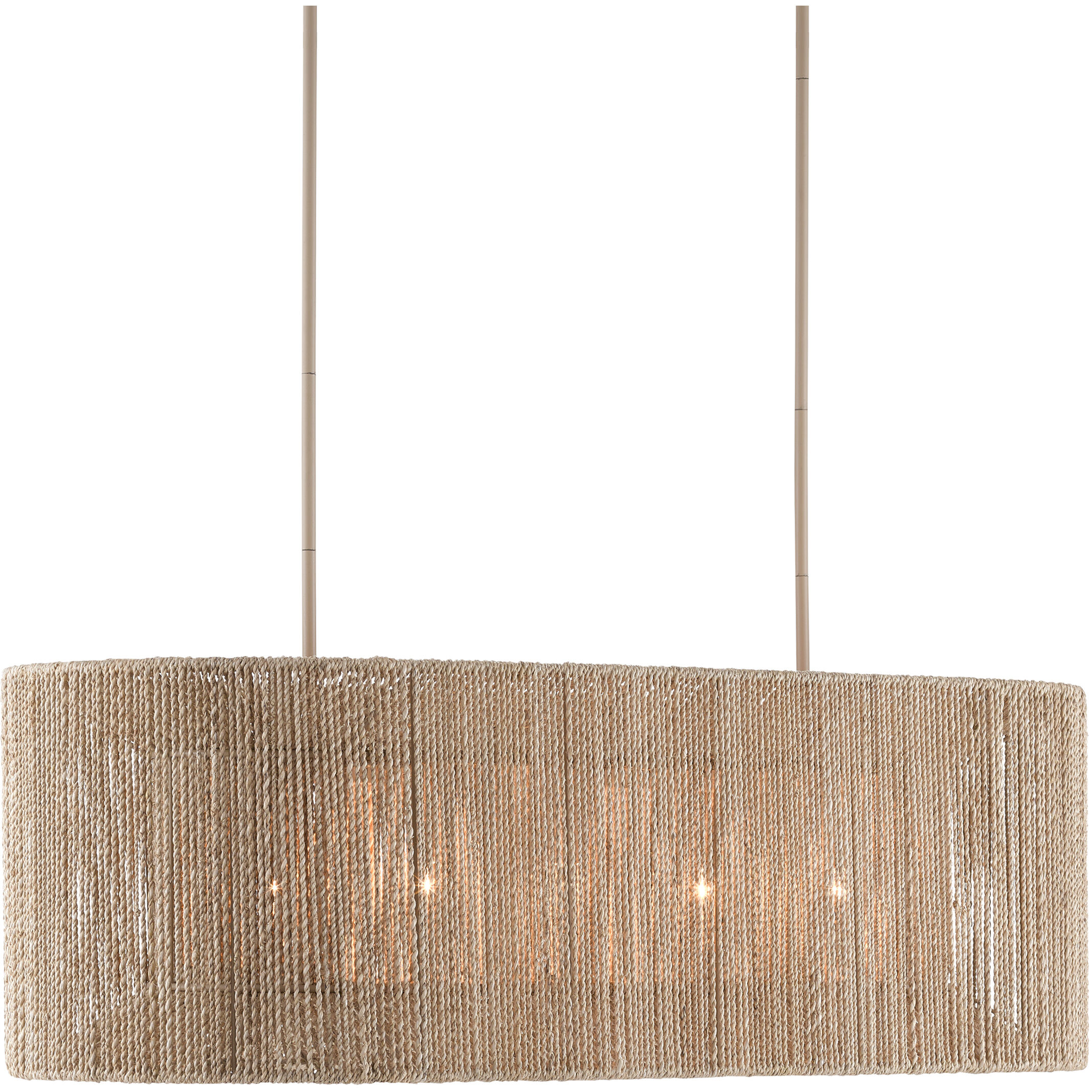 Mereworth 5 Light 42.25 inch Natural Rope/Beige Chandelier Ceiling Light