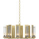 New Town 10 Light 30 inch Modern Brass Chandelier Ceiling Light