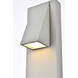 Raine 13 inch Silver Outdoor Wall Light