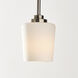 Windom 1 Light 4.25 inch Brushed Nickel Pendant Ceiling Light