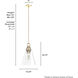 Klein 1 Light 14.25 inch Alturas Gold Pendant Ceiling Light