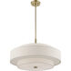 Monroe 5 Light 24 inch Antique Brass Pendant Chandelier Ceiling Light