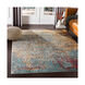 Herati 71 X 47 inch Aqua/Butter/Bright Blue/Dark Green/Bright Orange Rugs, Rectangle