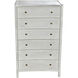 Hampton White Wash Dresser, Tall Boy