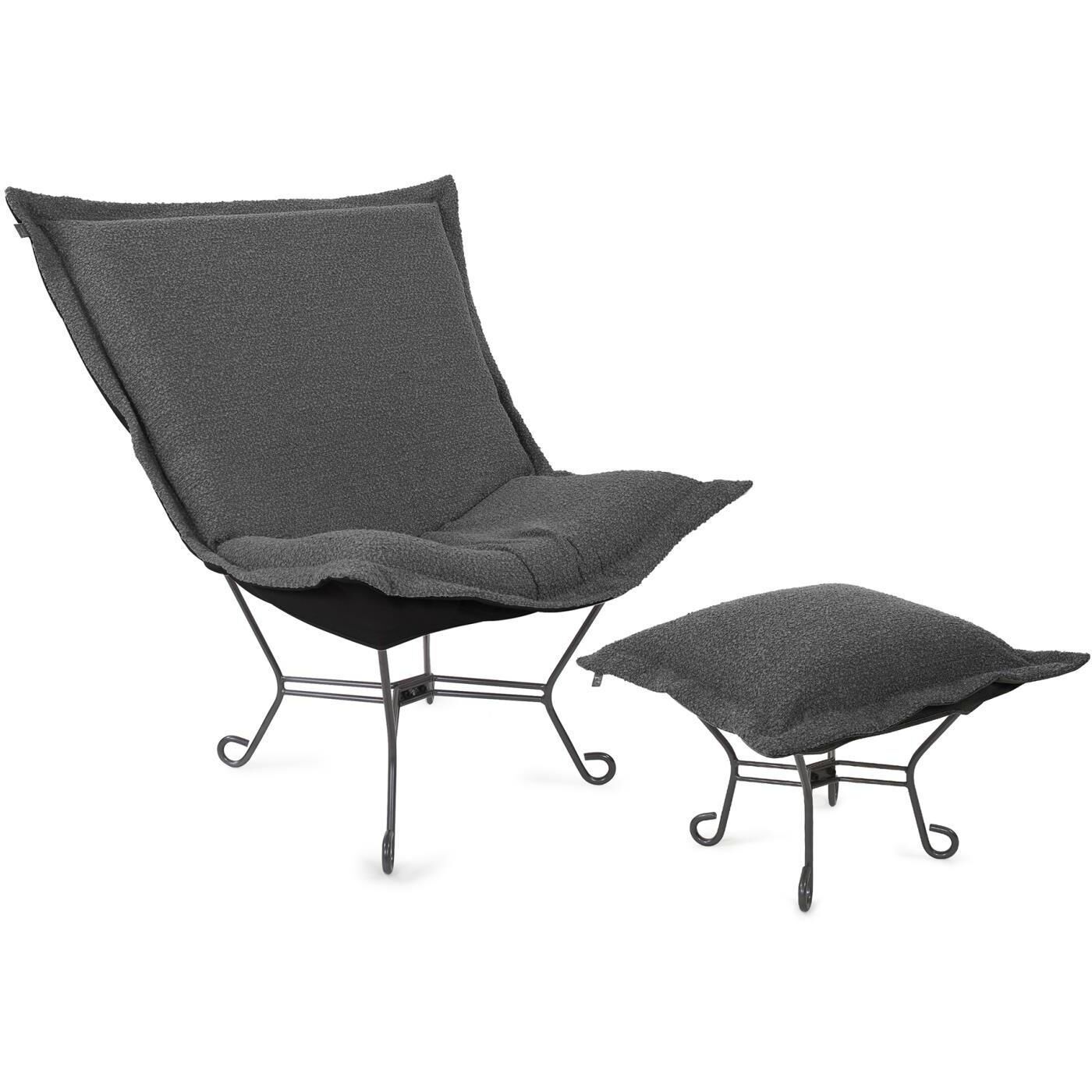Barbet Charcoal Chair