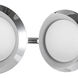 Cleo 36.13 inch Chrome and Opal Glass Bath Vanity Light Wall Light