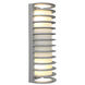 Bermuda 2 Light 16.75 inch Satin Outdoor Wall Sconce
