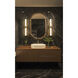 Idris LED 32.5 inch Modern Gold Bathroom Vanity Wall Light