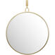 Stopwatch 33.25 X 30 inch Gold Accent Wall Mirror, Varaluz Casa