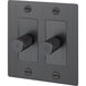 2G 100-120 Smoked Bronze Dimmer Switch, LED