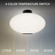 Illusion LED 22.1 inch Black Indoor Ceiling Lighting in 3500K