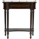 Charleston One Drawer Console Table in Dark Brown