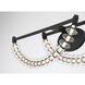 Pearl LED 36 inch Dark Matte Black Vanity Wall Light