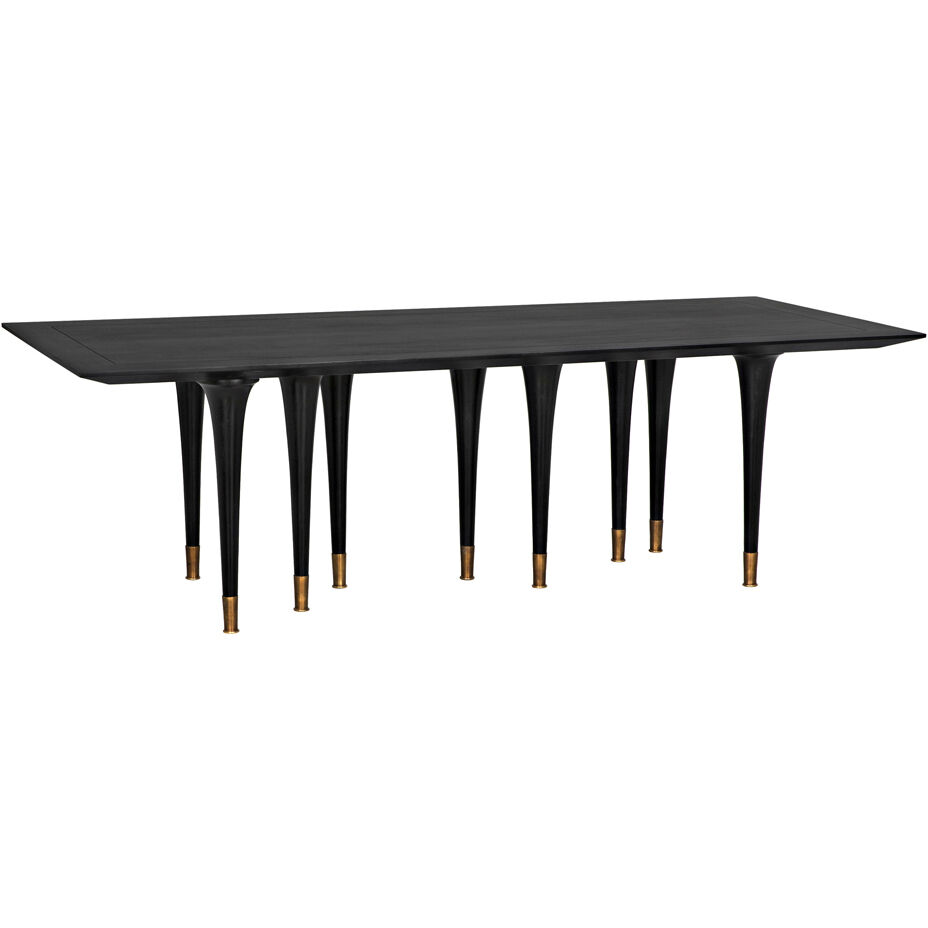 Romeo 95 X 42 inch Hand Rubbed Black Dining Table