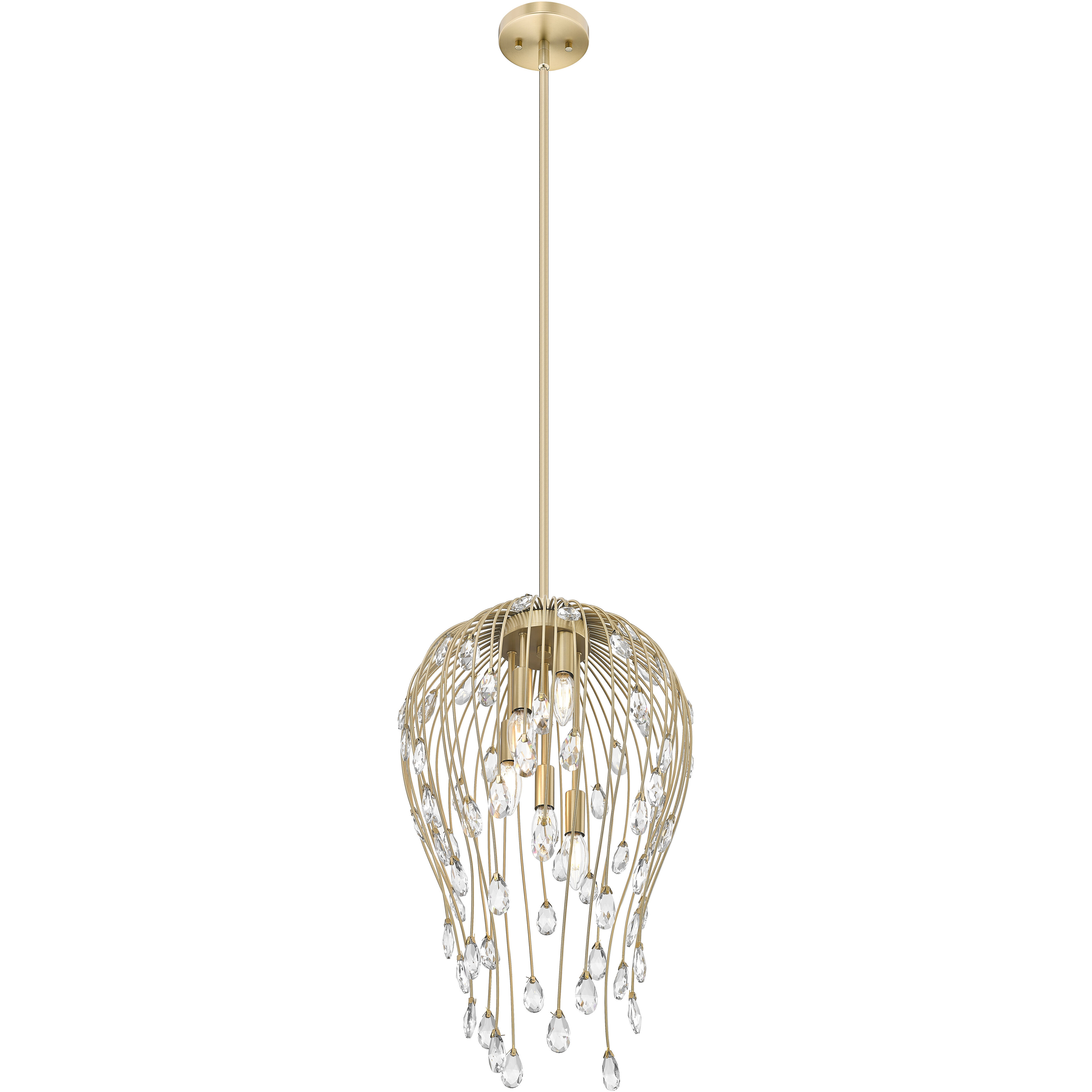 Gabriella 5 Light 15 inch Modern Gold Pendant Ceiling Light