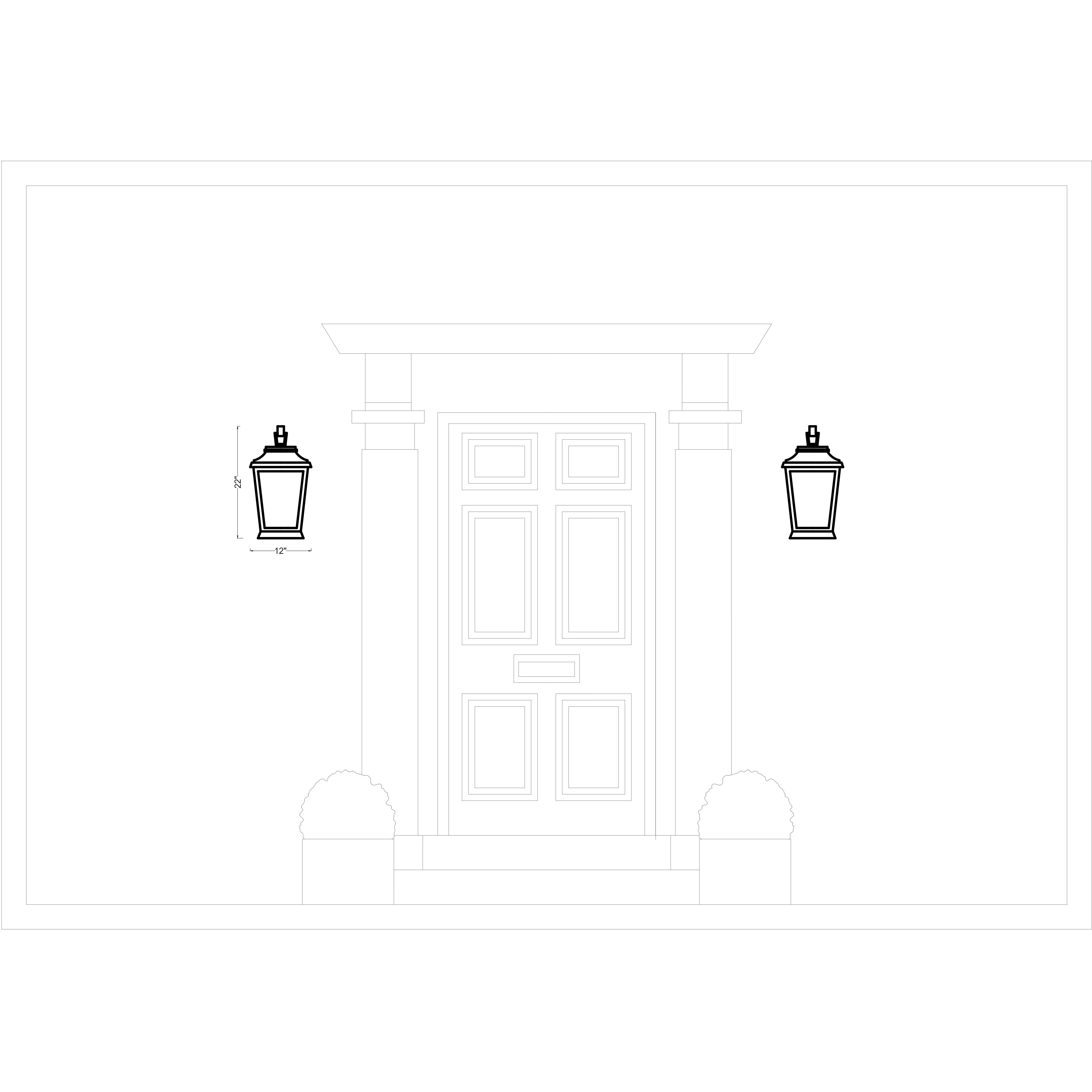 Sean Lavin Warren 4 Light 12 inch Textured Black Outdoor Hanging Lantern