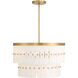Coronelle 6 Light 26 inch Legacy Brass Pendant Ceiling Light