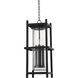 Carlo 4 Light 11 inch Textured Black Outdoor Pendant