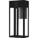 Boswell 1 Light 16 inch Matte Black Outdoor Wall Lantern, Medium